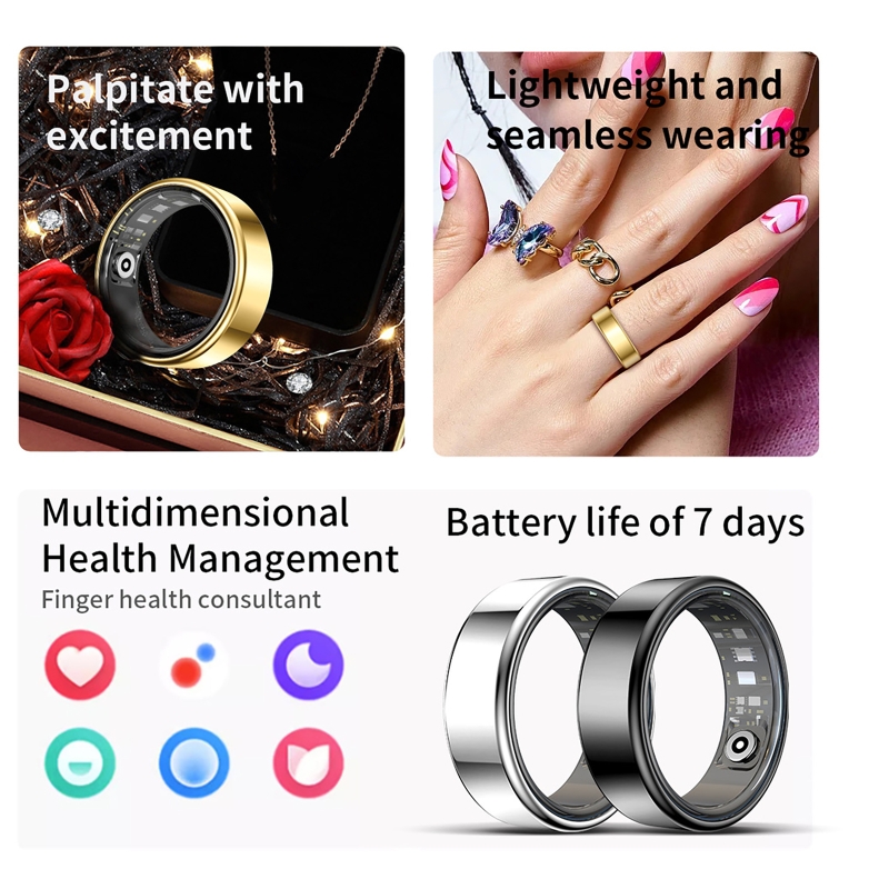 Smart Ring Health - Smart Ring Health Tracker Heart Rate