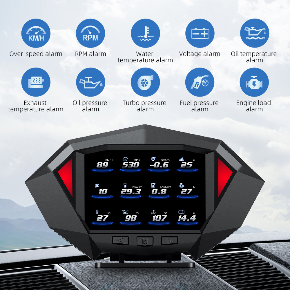 Electronics Gadgets For Car - Car HUD P1 OBD2 Head Up