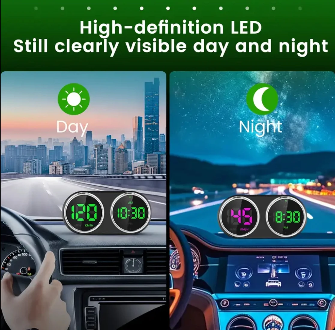 Car Motorcycle Electronic Cloc - Electronics Gadgets For Car recension och pris