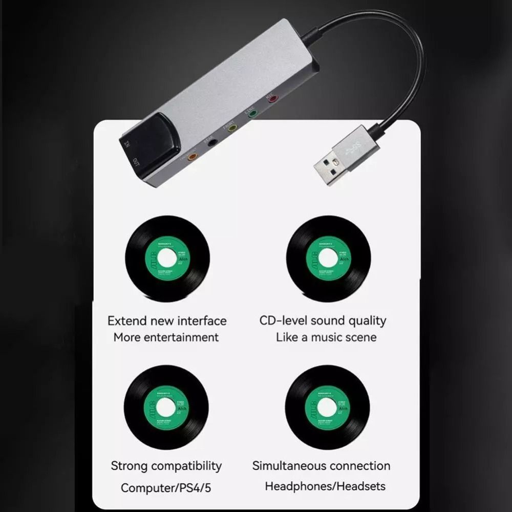 New USB Sound Card 7.1 5.1 Cha - Usb Sound Card External recension och pris