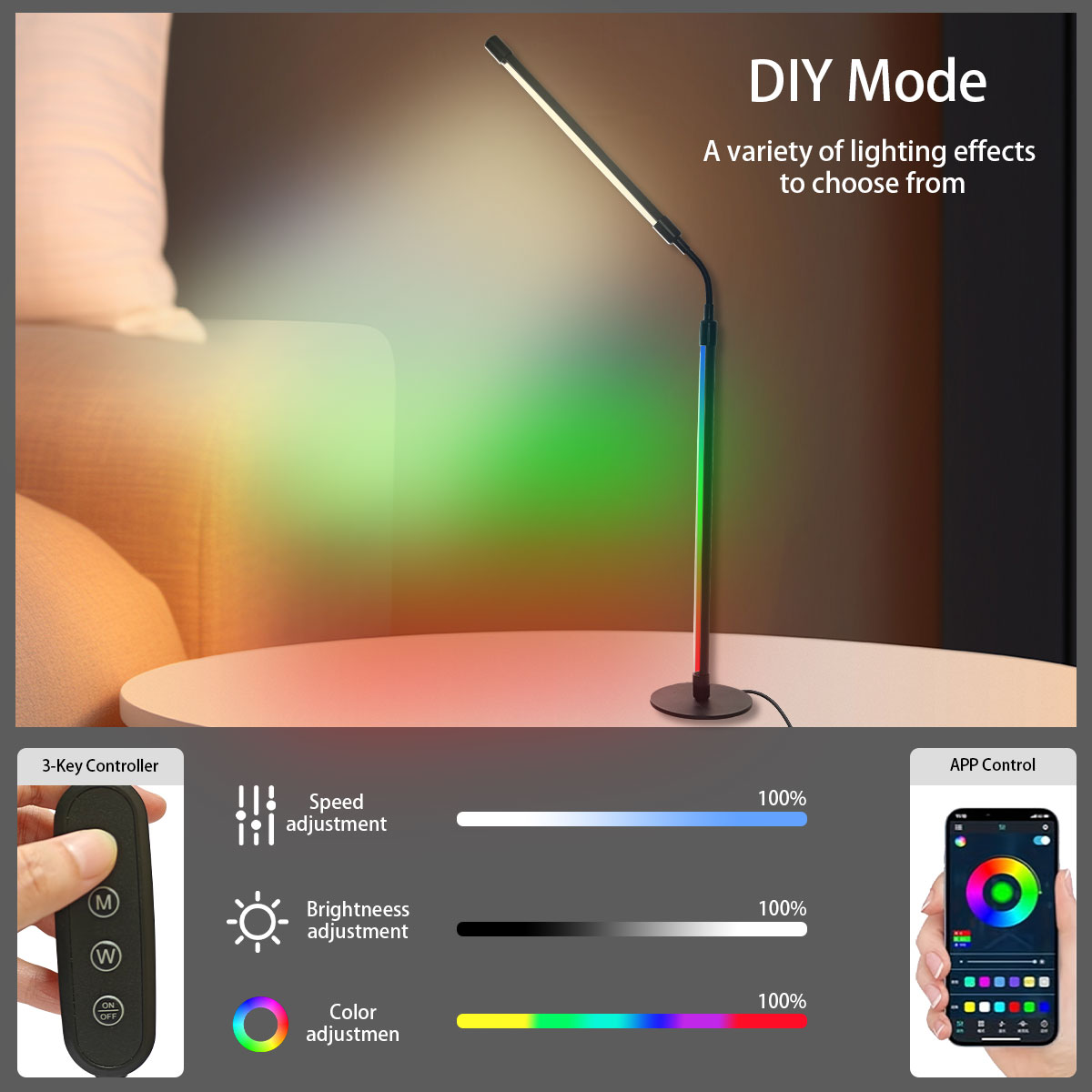 Smart Rgb Color-Changing Led D - Rgb Desk Lamp Smart recension och pris