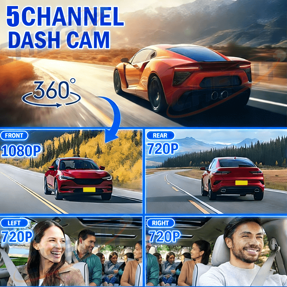 2026 NEW 3/5Camera Car DVR 108 - Panoramic Dash Cam 360 recension och pris