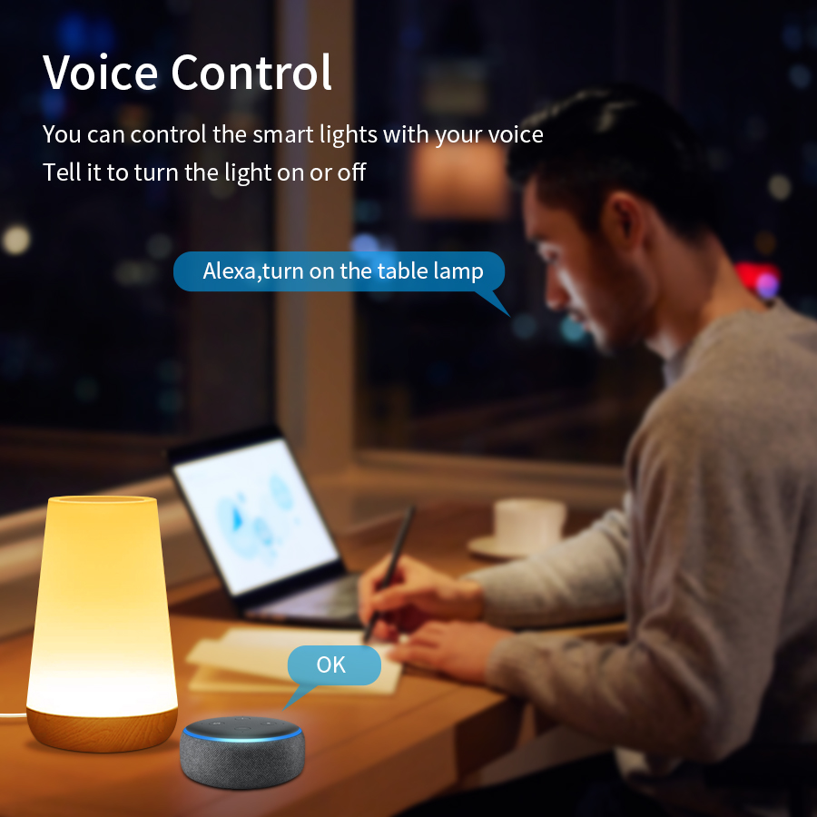 Tuya WiFi Smart Table Lamp Dim - Rgb Desk Lamp Smart recension och pris