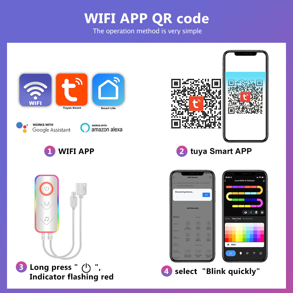 Smart WIFI APP Creative Desk L - Rgb Desk Lamp Smart recension och pris