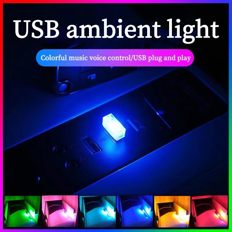 1/4pc Mini USB LED Car Light A - Electronics Gadgets For Car recension och pris