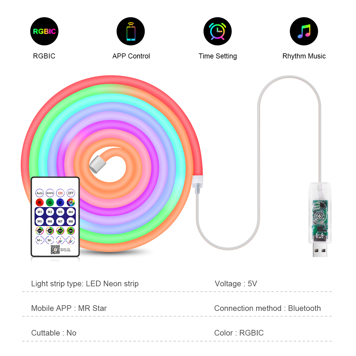 Smart Bluetooth Colorful RGB L - Rgb Desk Lamp Smart recension och pris