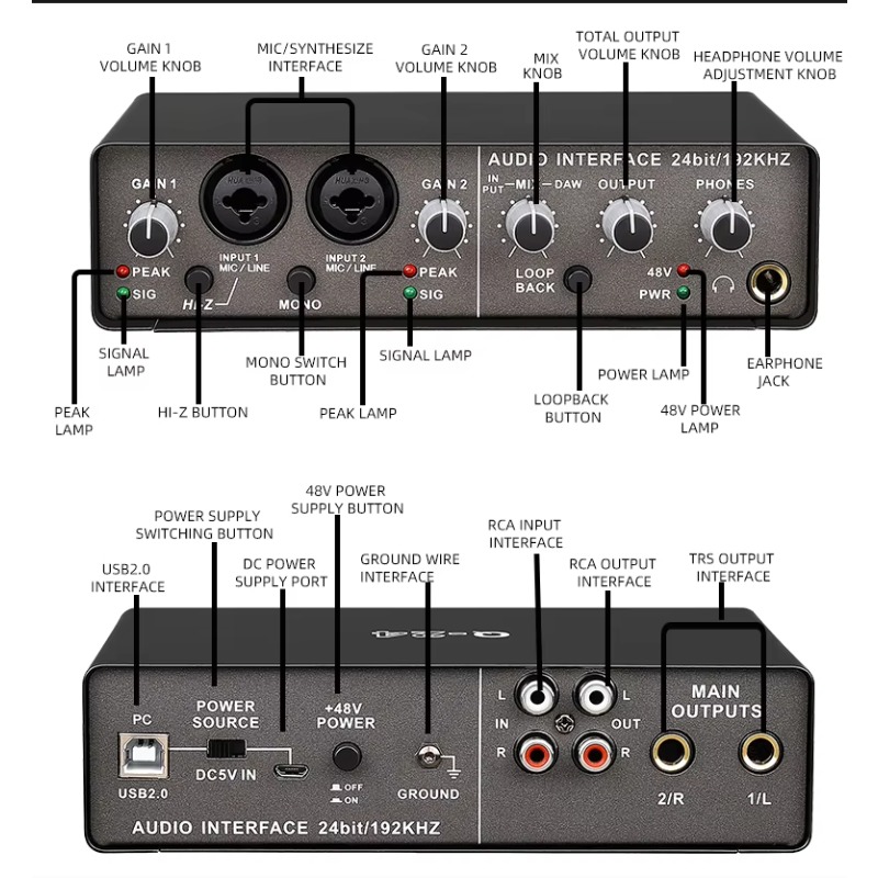 USB Interfaz de audio professi - Usb Sound Card External recension och pris