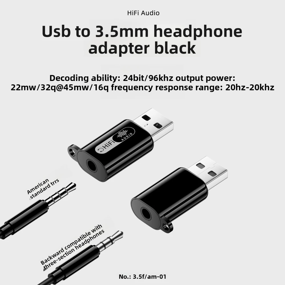 2PCS USB A to 3.5mm TRRS 2-in- - Usb Sound Card External recension och pris