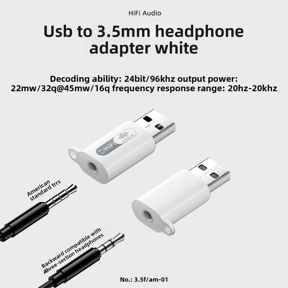 2PCS USB A to 3.5mm TRRS 2-in- - Usb Sound Card External recension och pris