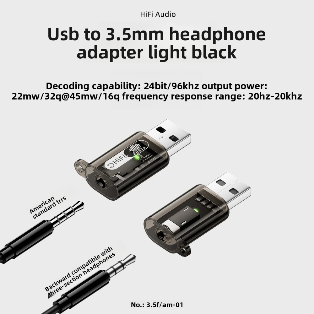 2PCS USB A to 3.5mm TRRS 2-in- - Usb Sound Card External recension och pris