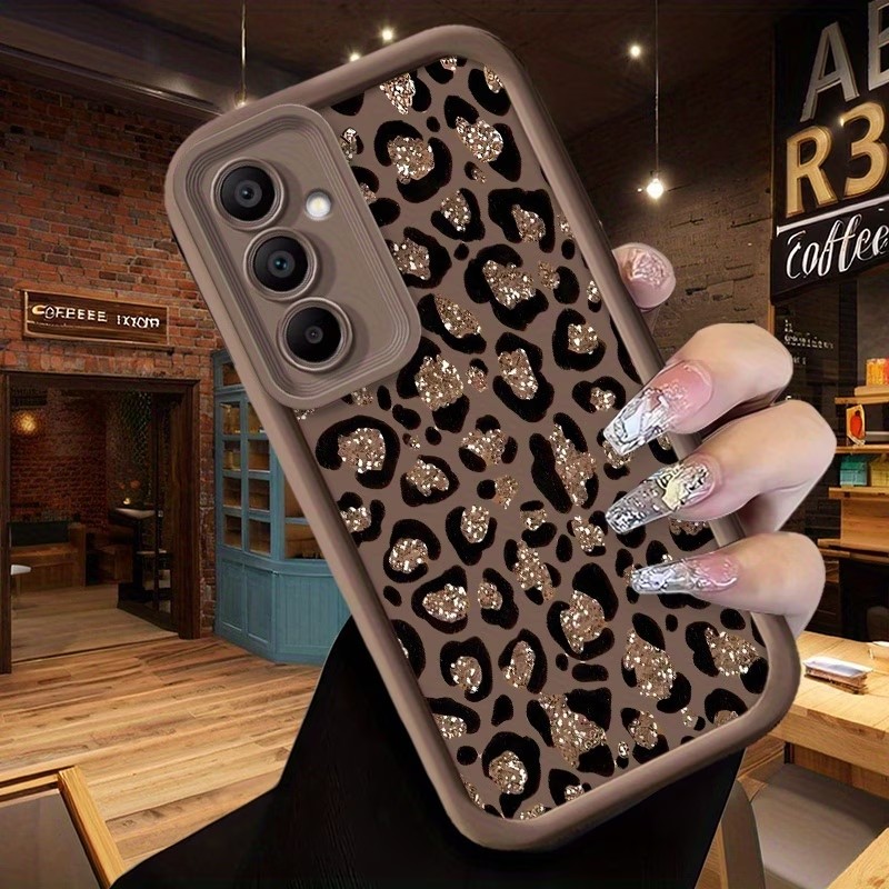 Glitter Leopard Print Silicone - Samsung Galaxy A55 recension och pris