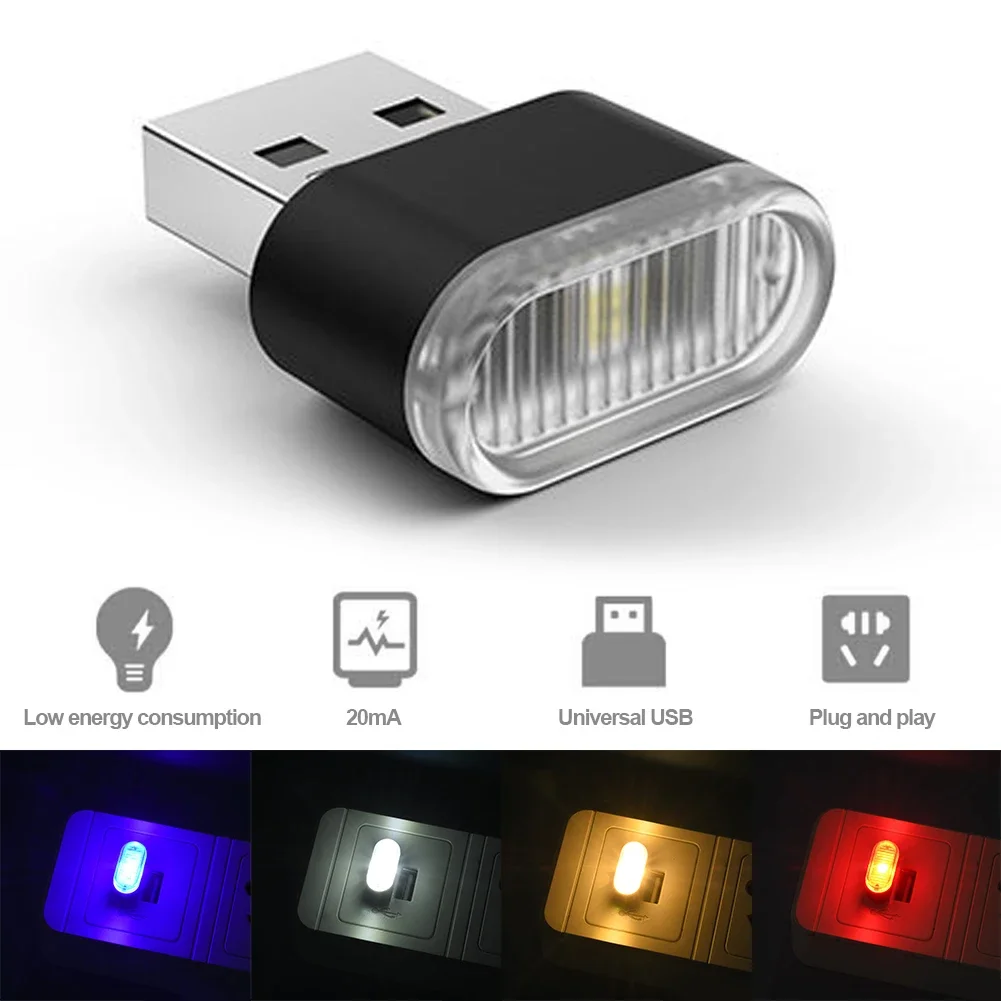 USB Auto Colorful Light Car Ac - Electronics Gadgets For Car recension och pris
