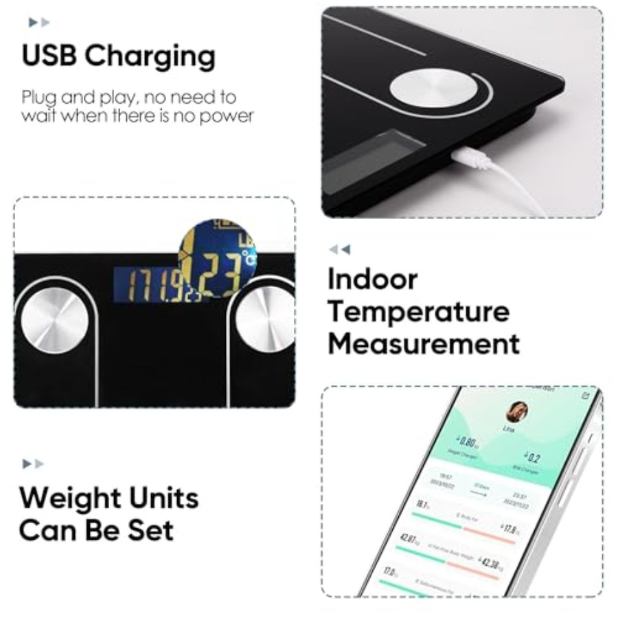 Smart Bluetooth Body Fat Scale - Body Fat Scale Smart recension och pris