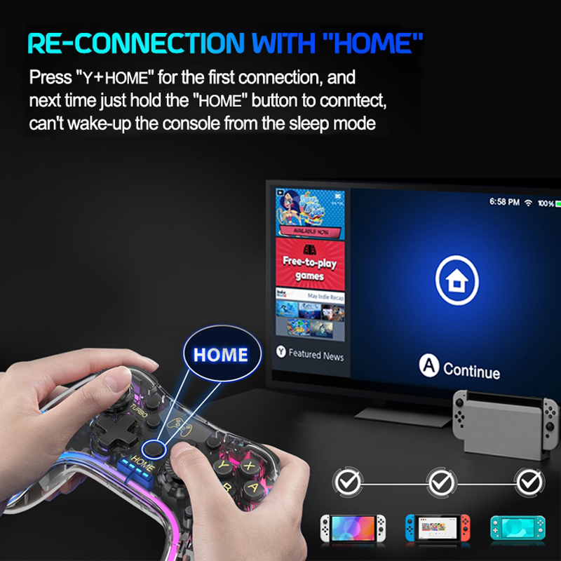 Wireless RGB Retro Gaming Cont - Retro Game Controller Usb recension och pris