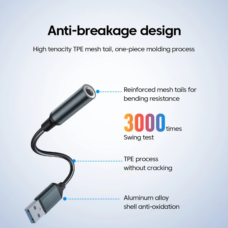 HiFi USB to 3.5mm Audio Adapte - Usb Sound Card External recension och pris