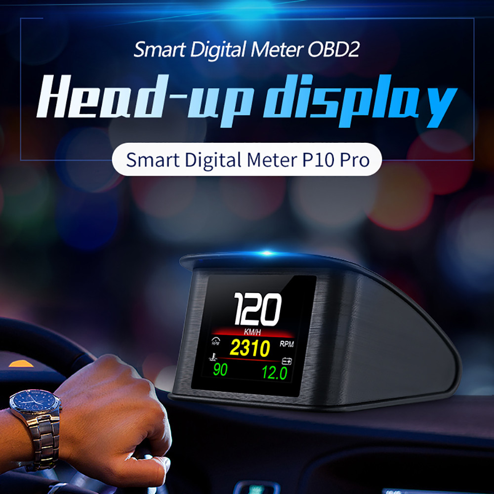 OBDII Smart Digital Meter P10  - Electronics Gadgets For Car recension och pris