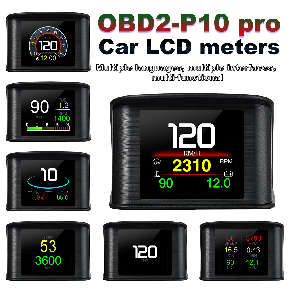 OBDII Smart Digital Meter P10  - Electronics Gadgets For Car recension och pris