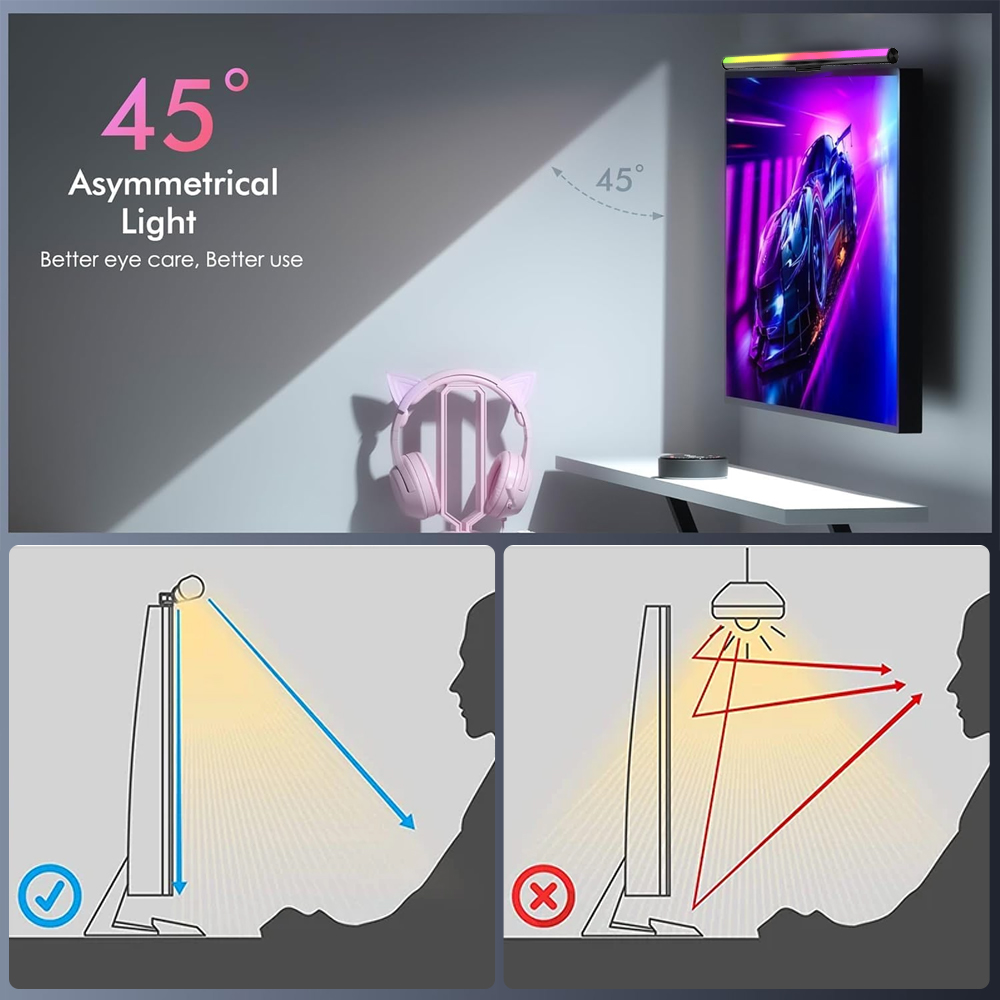 RGB Smart Wifi Monitor Light B - Rgb Desk Lamp Smart recension och pris