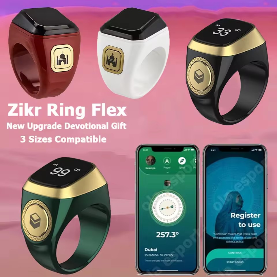 2026 Newest Qibla Zikr Muslim  - Smart Ring Health recension och pris