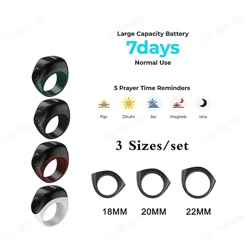 2026 Newest Qibla Zikr Muslim  - Smart Ring Health recension och pris
