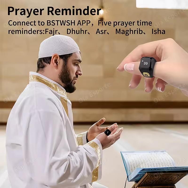 2026 Newest Qibla Zikr Muslim  - Smart Ring Health recension och pris